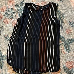 Who What Wear Sleeveless Striped Tank